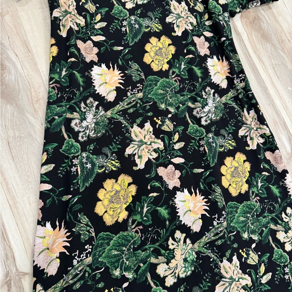 CLUB MONACO GRACELLA OFF THE SHOULDER MIDI DRESS FLORAL - Picture 4 of 7